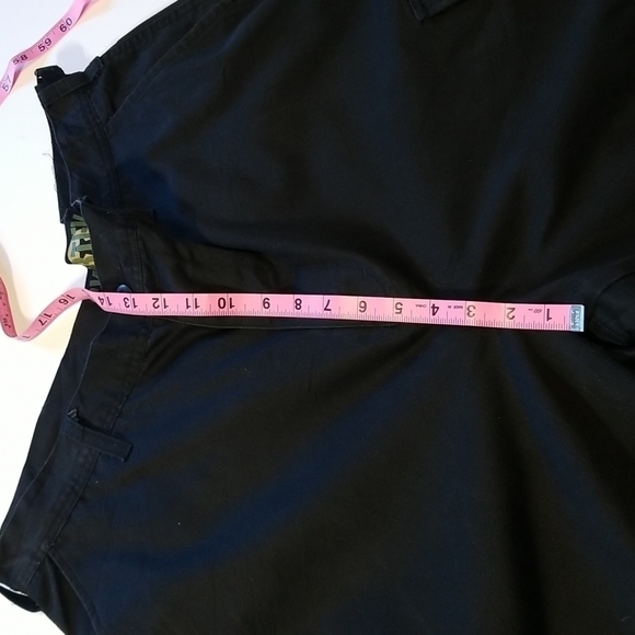 Cybertek Jeans Vintage Black Cargo Shorts With Drawstrings Size 2XL - Picture 10 of 17